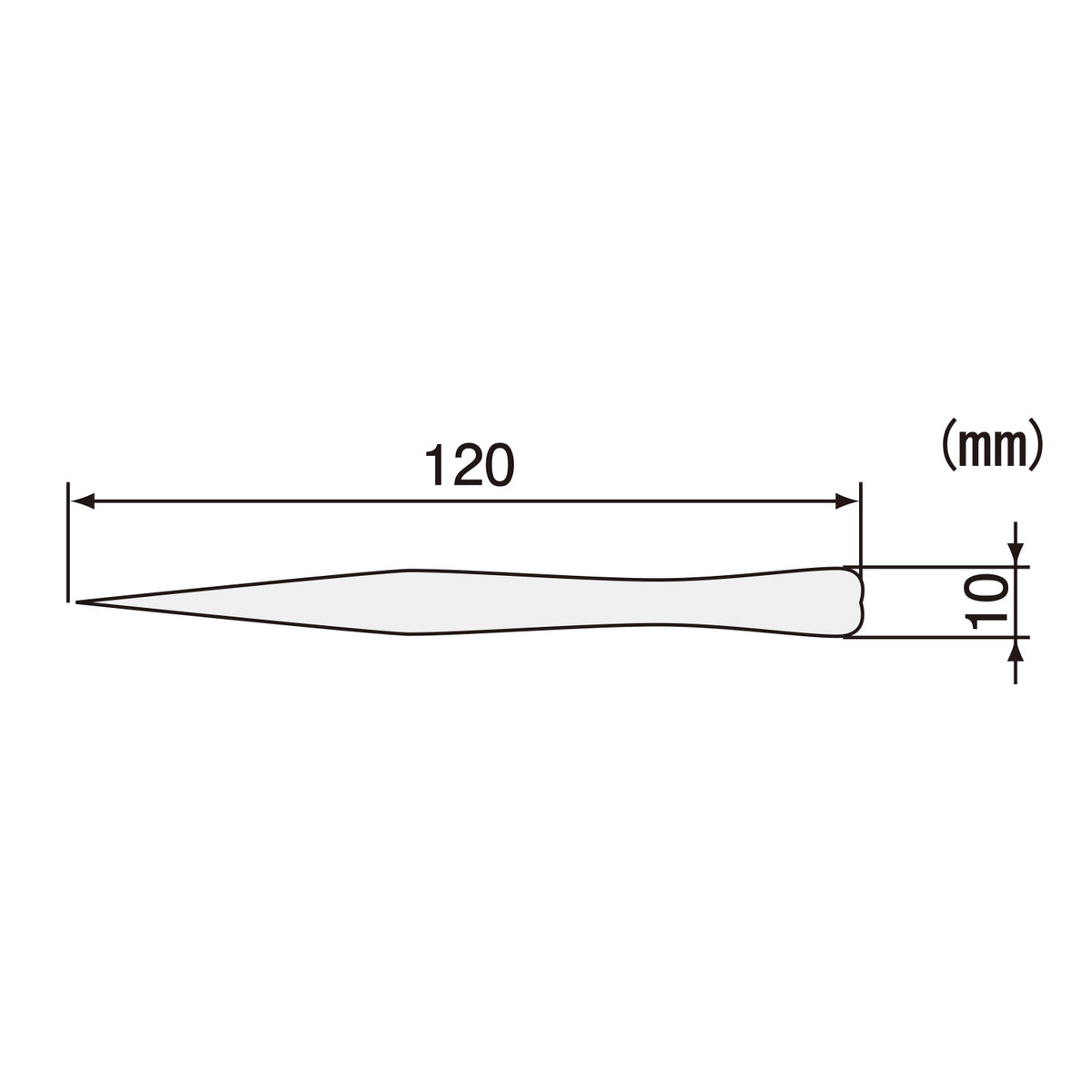 Engineer Stainless Steel Tweezers Slim Type 120 mm PT-04