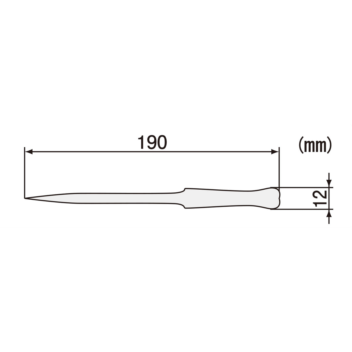 Engineer Stainless Steel Tweezers Technician Type 190 mm PT-13