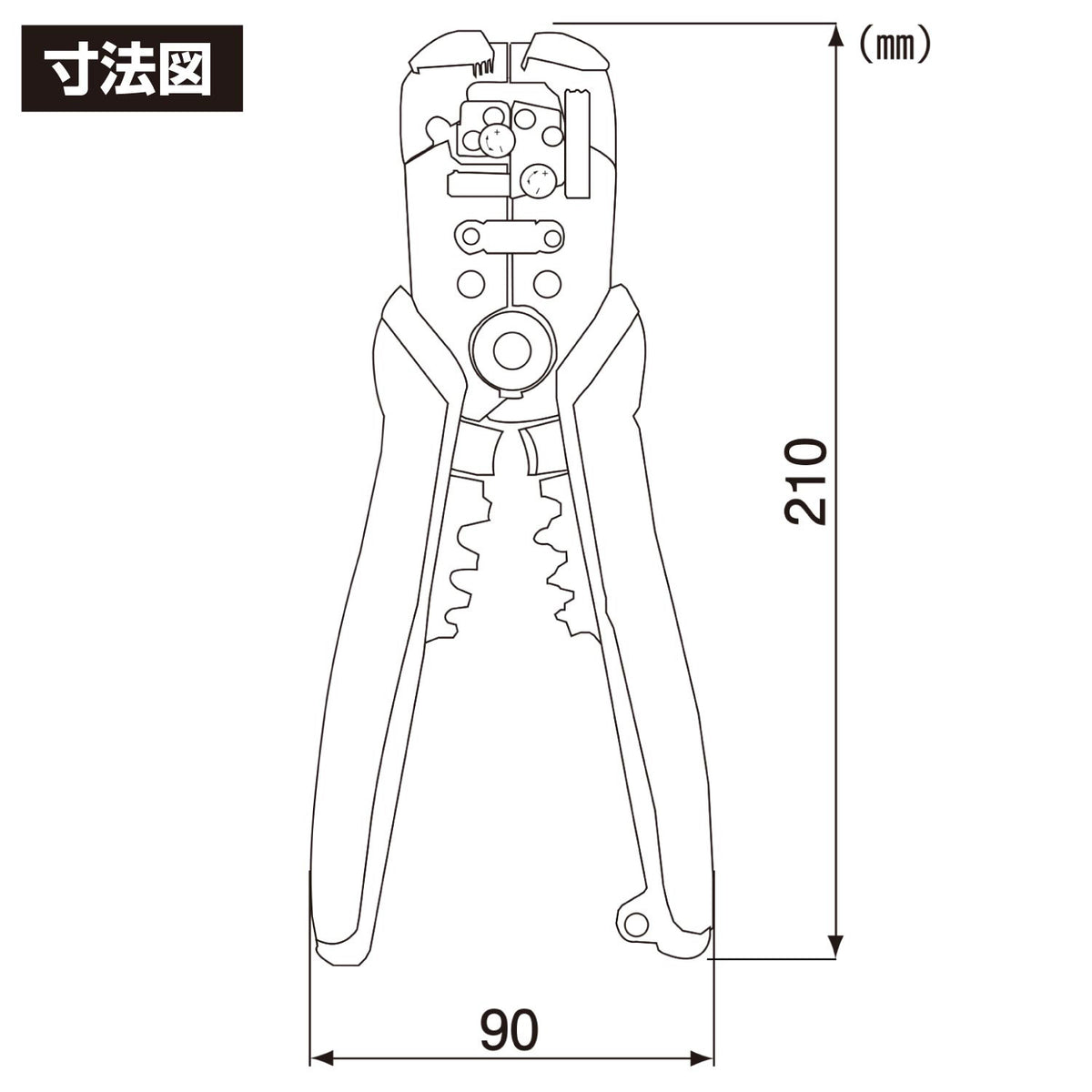 Engineer Multi Wire Stripper Self Adjusting AWG 8 to 30 PAW-01