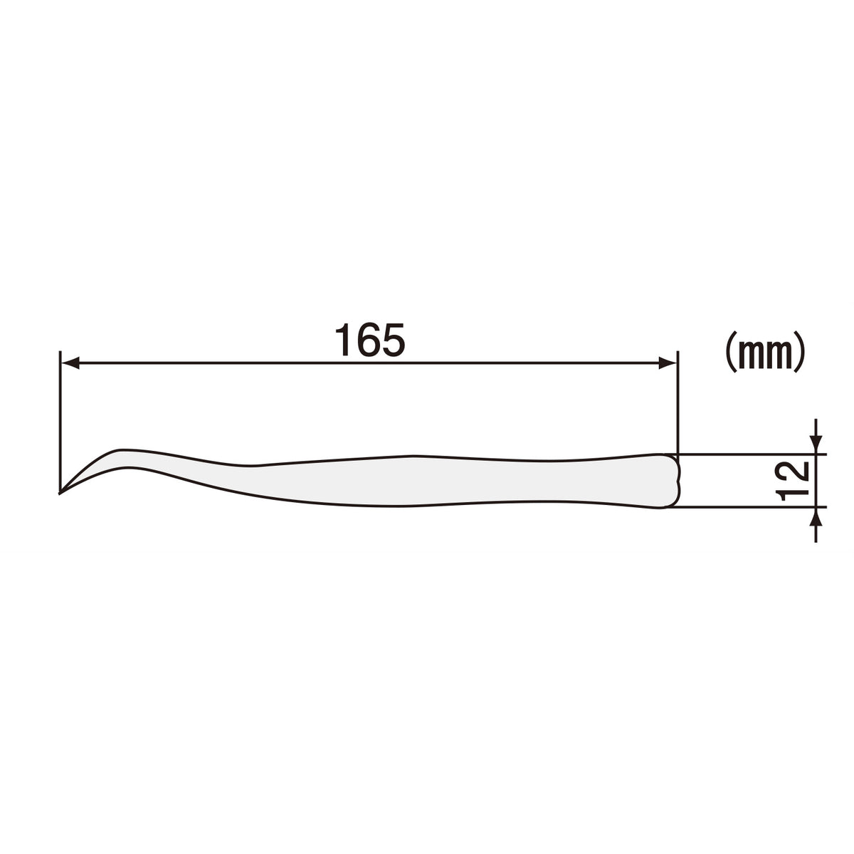 Engineer Stainless Steel Tweezers Crane Neck Type 160 mm PT-12