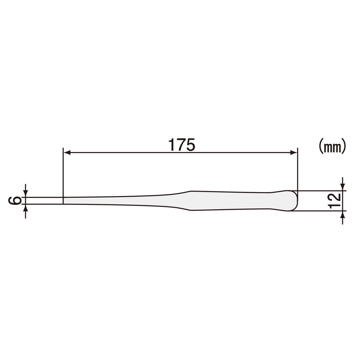 Engineer Stainless Steel Tweezers Reverse Action Type 175 mm PT-14