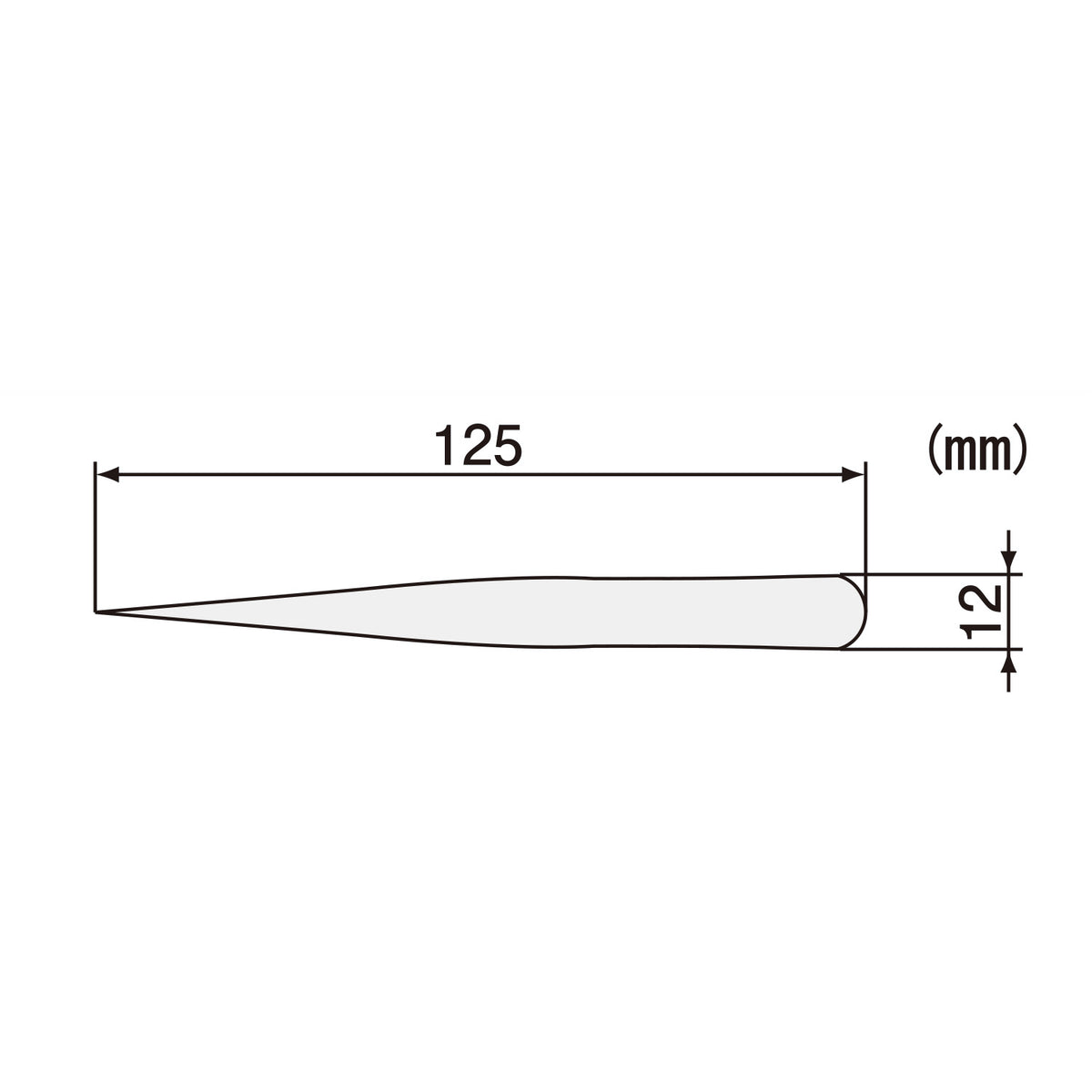 Engineer Stainless Steel Tweezers Fine Point Type 125 mm PT-03