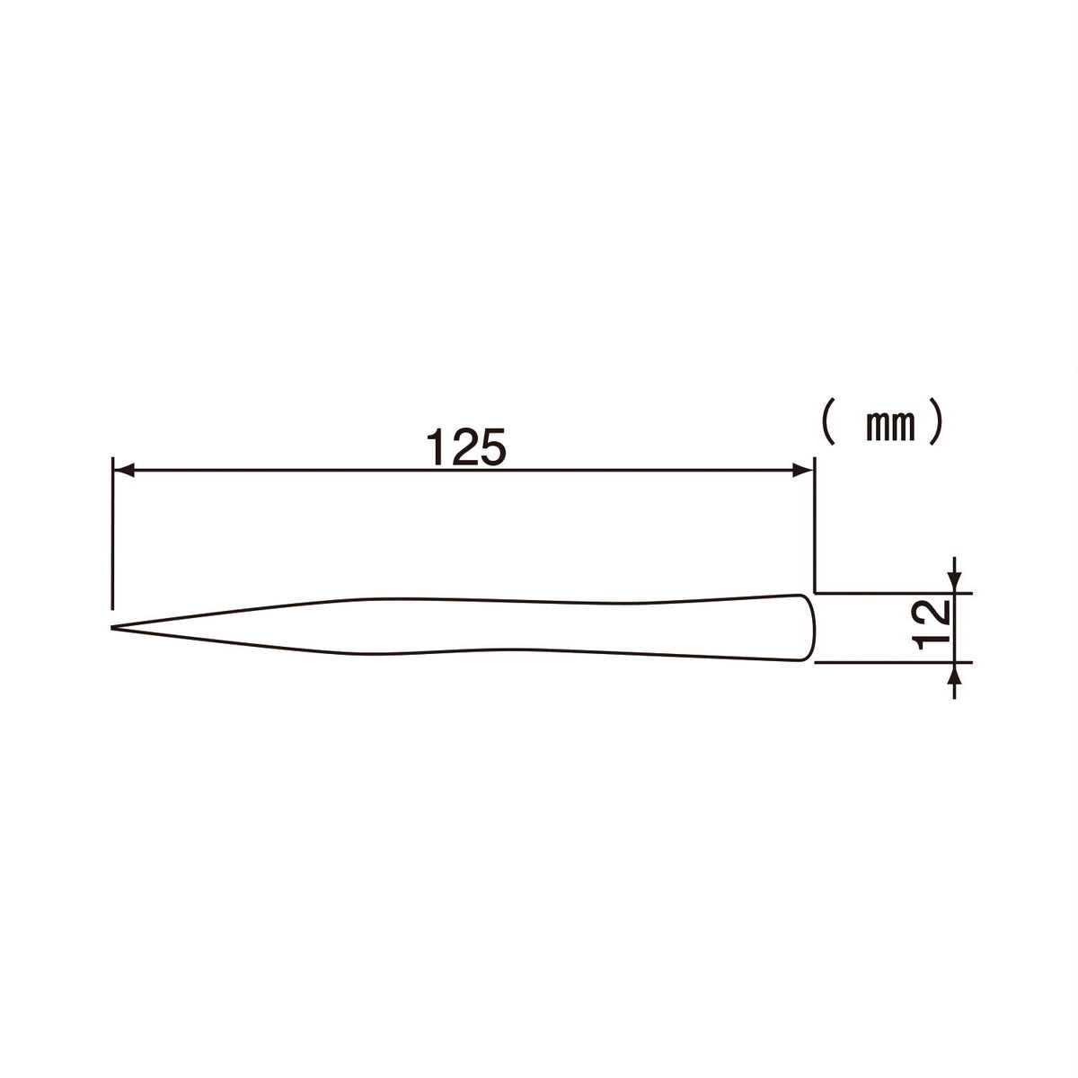 Engineer Titanium Tweezers Standard Type 125 mm PTN-01