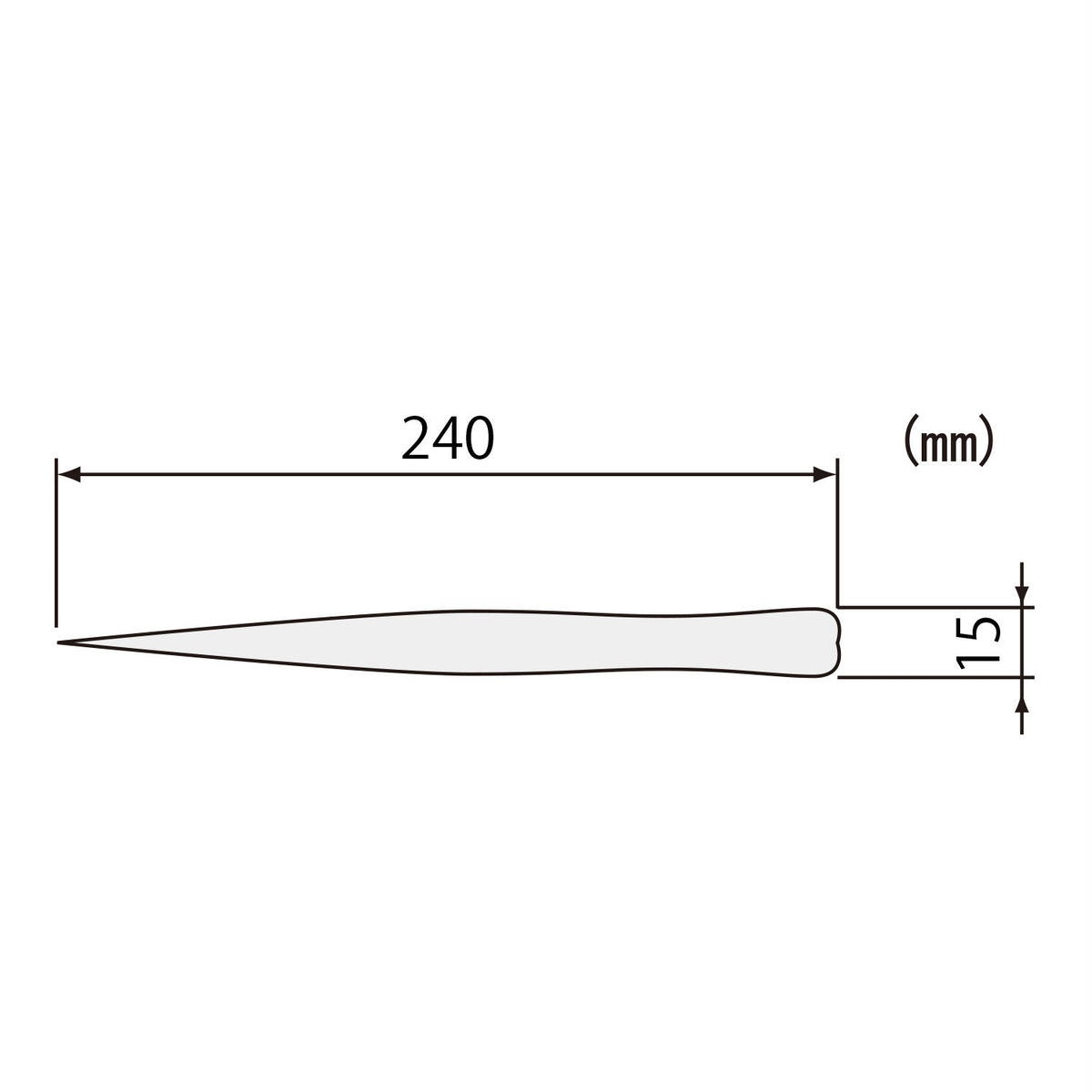 Engineer Long Stainless Steel Tweezers Straight 240 mm PTS-07