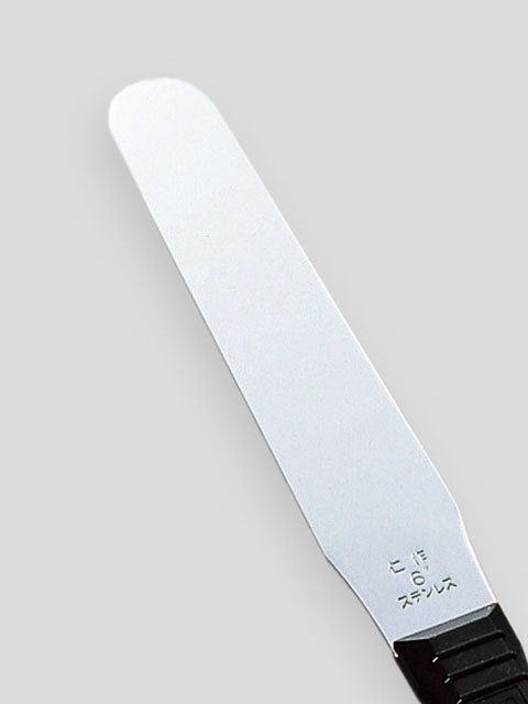 Nisaku Stainless Steel Spatula 150mm, Plastic Handle No.390