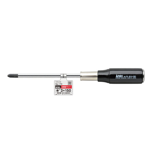 Anex Wooden Handle Heavy-Duty Punch-Through Screwdriver +3x150 170