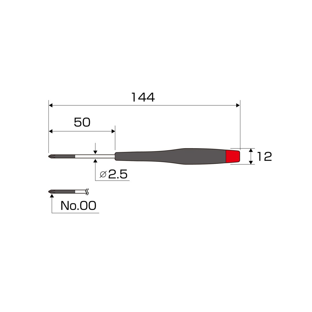 Anex Precision Screwdriver +00x50 3450