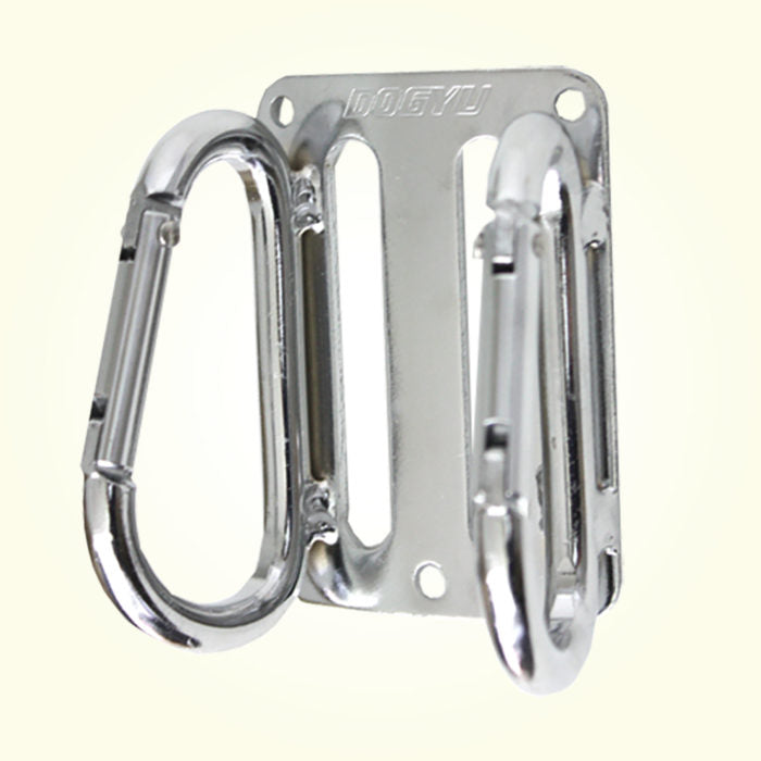 Dogyu Plated Double Carabiner Tool Hook F-88 LxL #02798