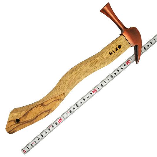 Marukin Kariwaku Hammer, Copper, Smooth Face, Small Head, Square Wave-Curve, 350mm