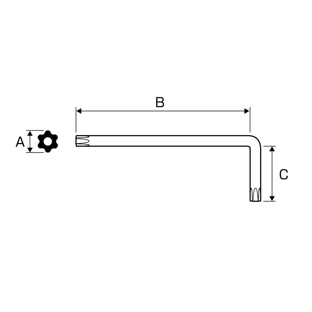 Anex Torx Wrench T8 630