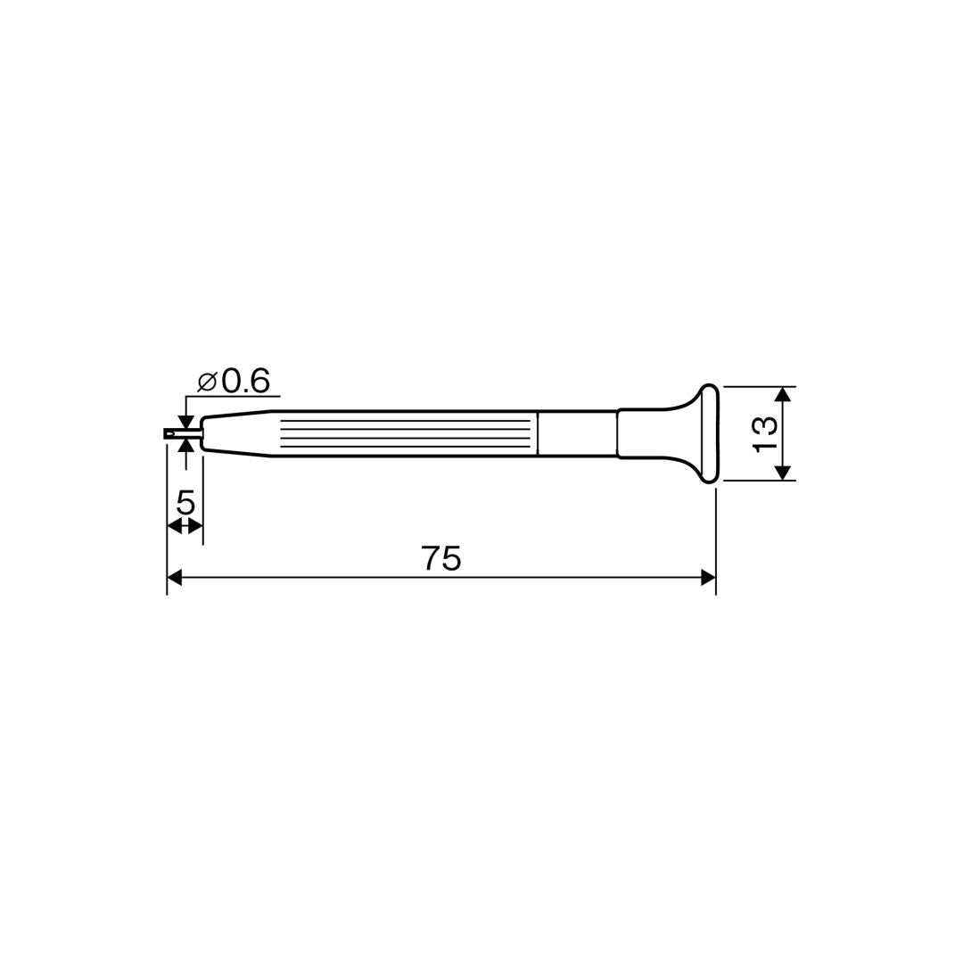 Anex Precision Screwdriver -0.6 69