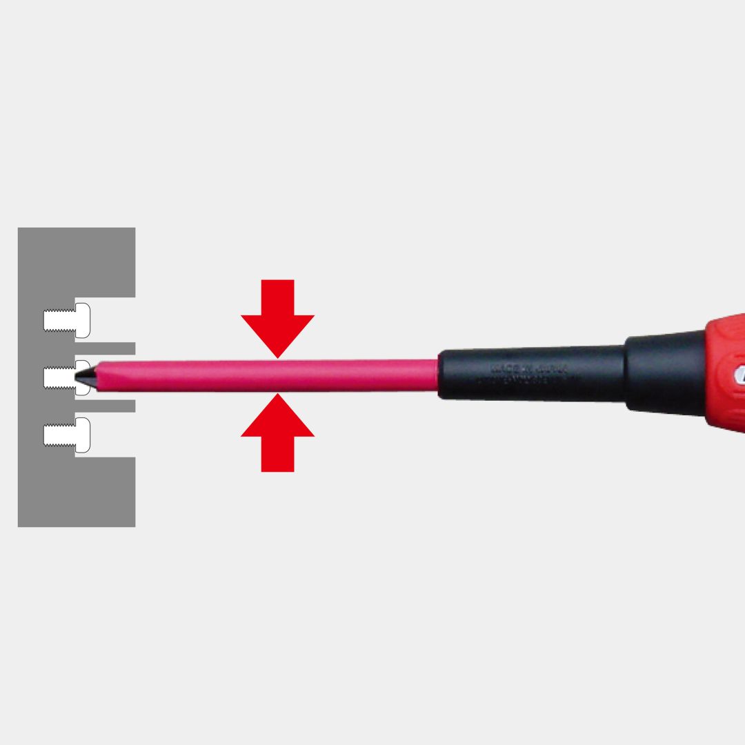 Anex Short-Circuit-Proof Insulated Screwdriver Electrician Type +2x150 7800