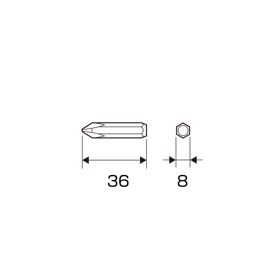 Anex Bit for Impact Screwdriver (10-pack, for manual)+2x36 AK-21