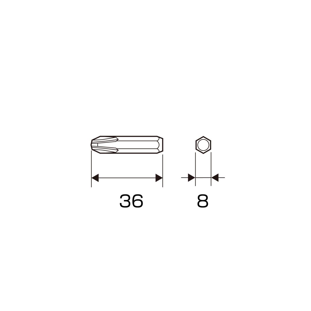 Anex Bit for Impact Screwdriver (for manual)+4x36 AK-21P