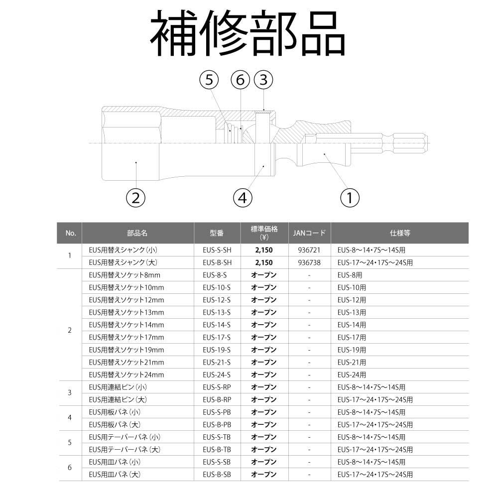 TOP Kogyo Universal Socket 10mm EUS-10