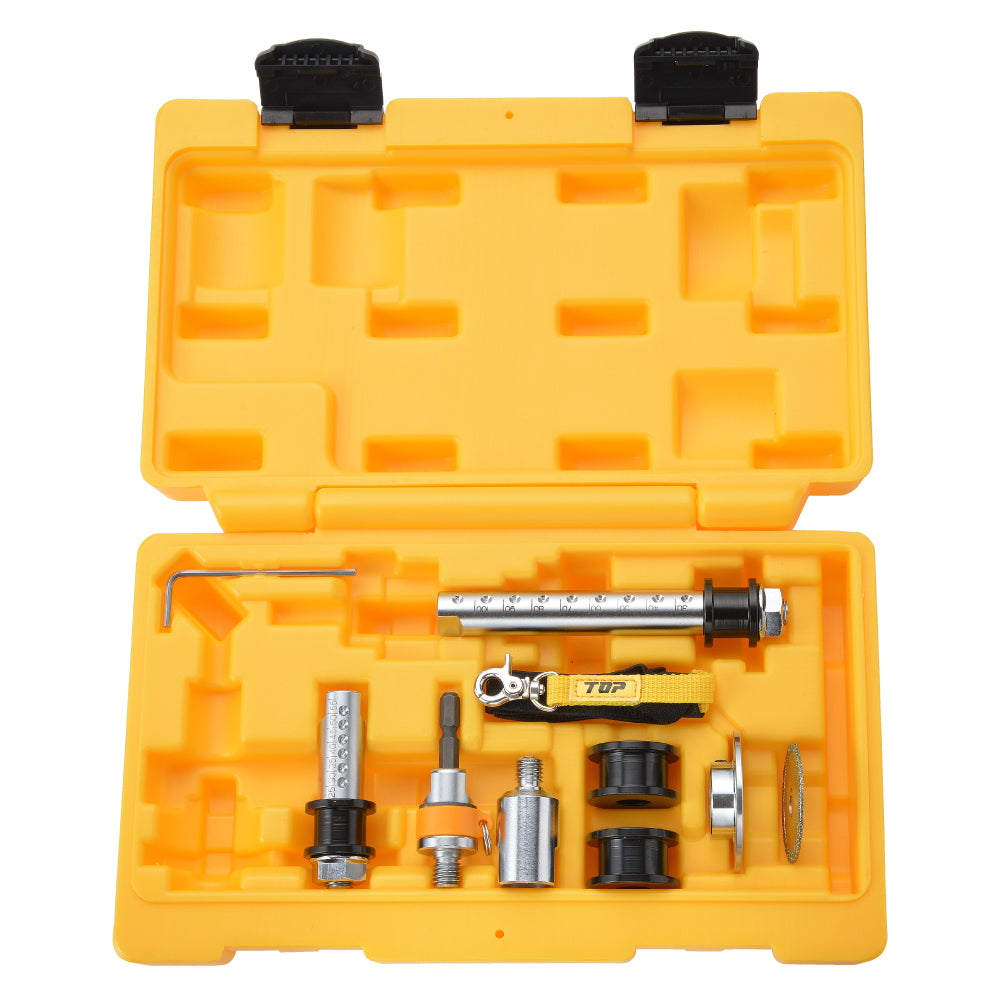TOP Kogyo PVC Pipe Inner Diameter Cutter Set with M10 Thread Mount TNC-4014S