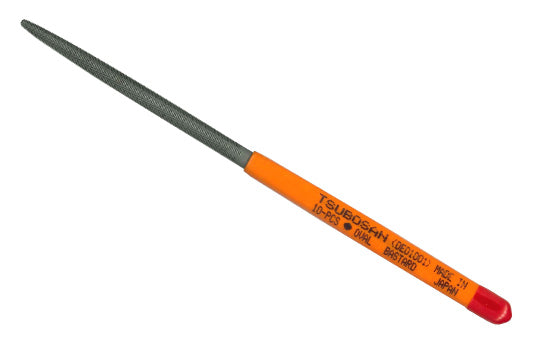 Tsubosan Needle File Oval Coarse 185 mm Pack of 10 DE01001