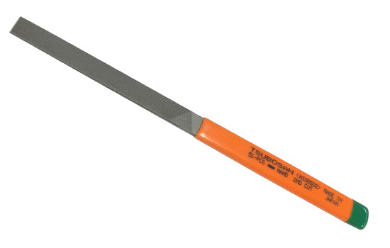 Tsubosan Needle File Flat Medium 185 mm Pack of 10 HI01002