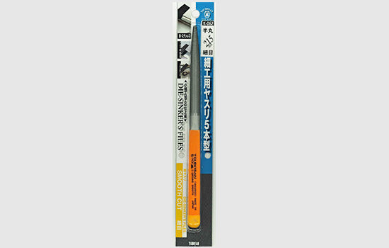 Tsubosan Needle File Half Round Fine 215 mm K062