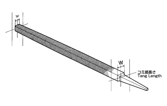 Tsubosan Engineer's File Square 150 mm Fine KA15003