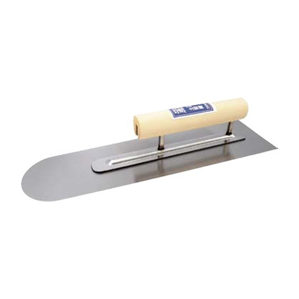 Kaneshika Honyaki Rounded Floor Trowel with Back Plate 390mm #11503900011