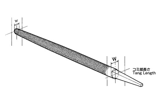 Tsubosan Engineer's File Round 250 mm Coarse MA25001