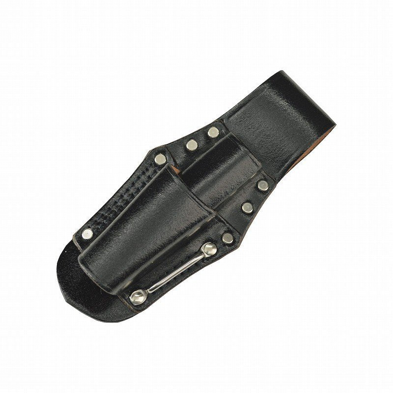 Marukin Black Leather Tool Holder, 2 Slots (Inner 25x20mm / Outer 35x15mm) TK-20
