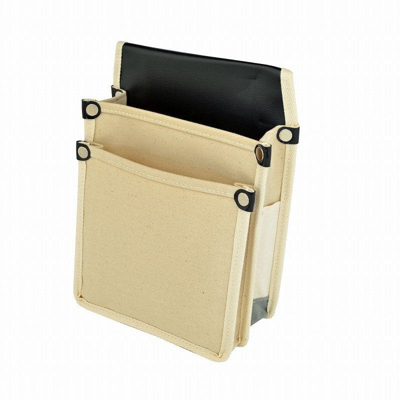 Marukin Canvas Waist Pouch with Inner Pocket, White YK-05