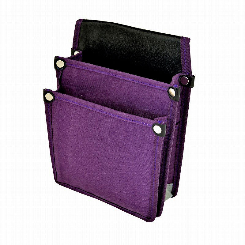 Marukin Canvas Waist Pouch with Inner Pocket, Purple YK-13