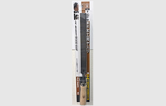Tsubosan Woodworking File Flat 200 mm with Wooden Handle ME1