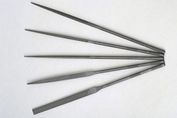 Tsubosan Precision Needle File #6 Extra Fine 200 mm Set of 5 ST00556T