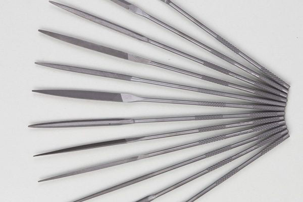 Tsubosan Precision Needle File #3 Fine 140 mm Set of 12 ST01253T