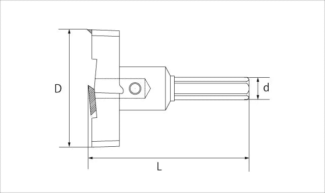 Star-M Replacement Cutter for T.C.T. Replaceable Blade Counterbore Bit 55mm 28K-C550