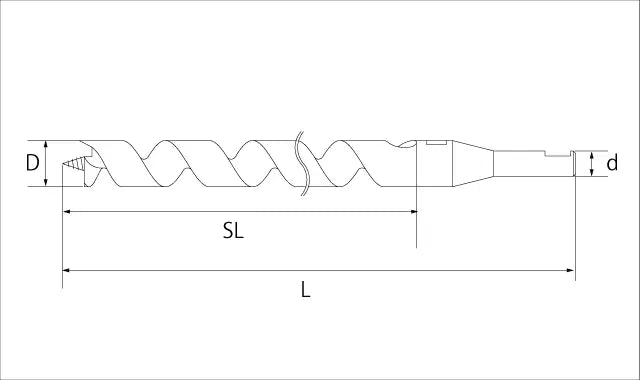 Star-M T.C.T. Replaceable Blade Counterbore Bit - With Drill: Guide x Cutter + Drill 18X60 28K-D1860