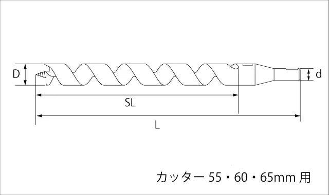 Star-M T.C.T. Bolt Filling Bit "Middle Type" - With Drill:Guide×Cutter+Drill 15X50 28M-D1550