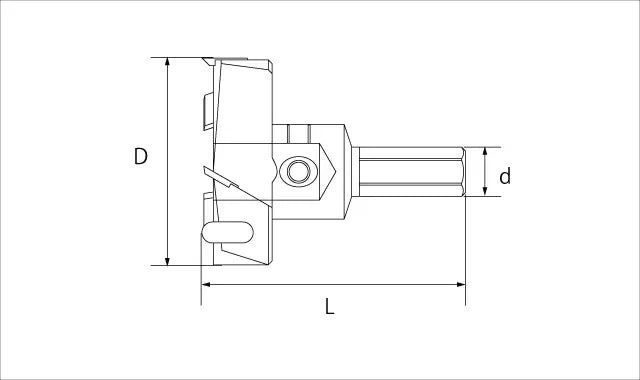Star-M Replacement Cutter for T.C.T. P-Type Counterbore Bit 55mm 28P-C550