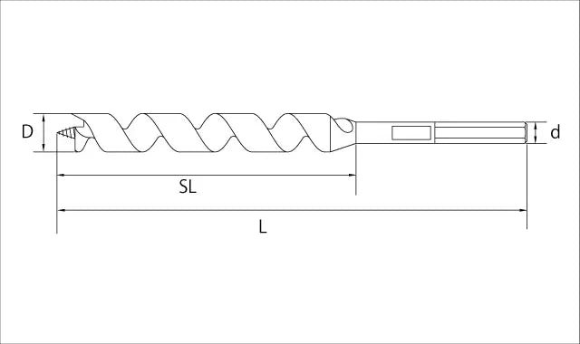 Star-M Drill for T.C.T. Bolt Filling Bit "Small Type" 18mm 28S-D180