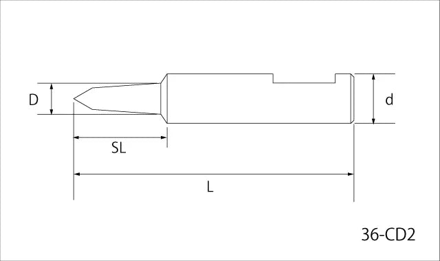 Star-M Center Drill for Adjustable Circle Cutter 5mm 36-CD2
