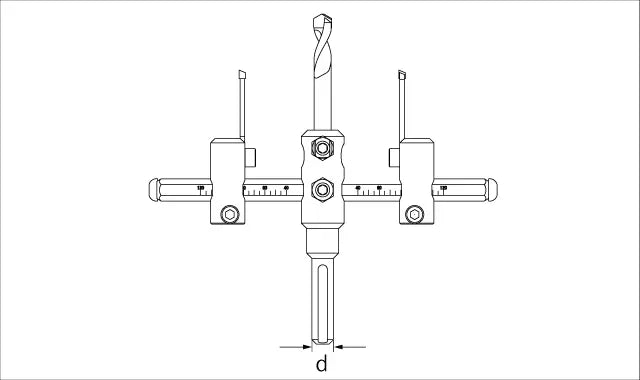 Star-M Diamond Adjustable Circle Cutter 30X120 36D