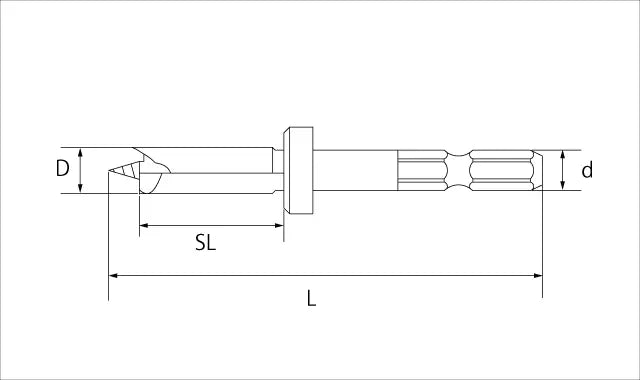 Star-M Mushroom Bit with Hex Shank 9.2mm 41X-092