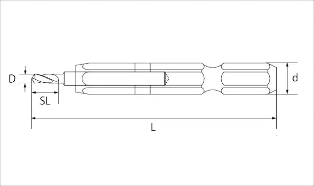 Star-M Tapered Bit for Screw Extractor Bit 2.0mm 5050-A020