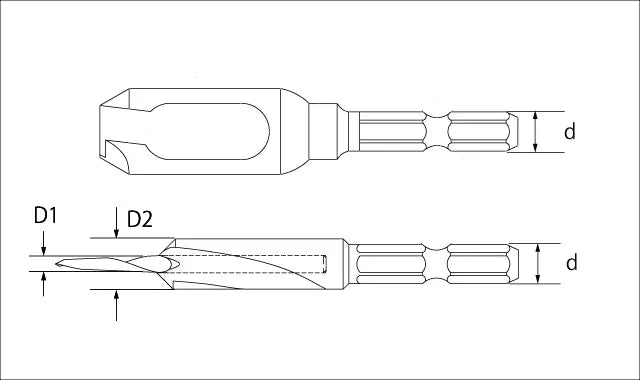 Star-M Countersink & Plug Cutter Set 4X12X12 58S-S4120