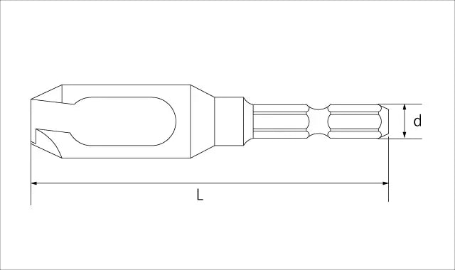 Star-M H.S.S. Countersink & Plug Cutter - H.S.S. Plug Cutter 9mm 58X-090