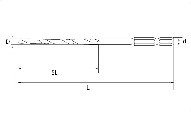 Star-M Taper Point Bit (Hex Shank) - 3pcs Set 4mm Set 75B-S040