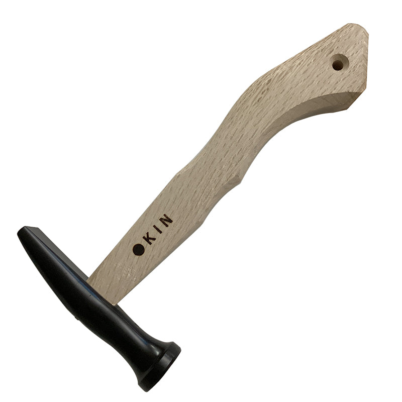 Marukin Sheet Metal Flattening Hammer 21mm, Square Wave-Curve, 250mm Short