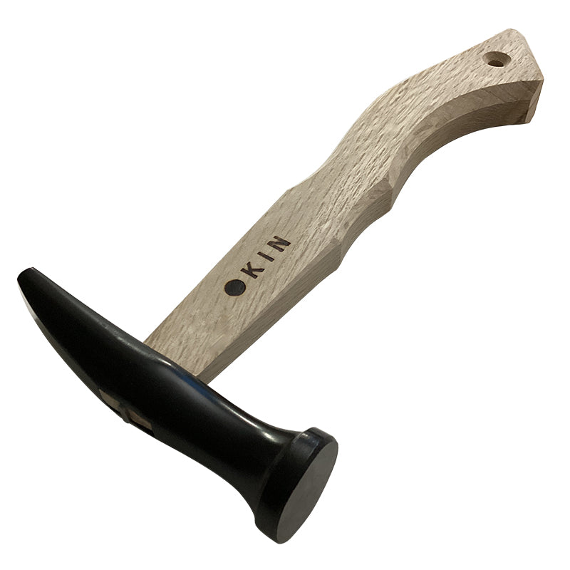 Marukin Sheet Metal Flattening Hammer 21mm, Square Wave-Curve, 250mm Short