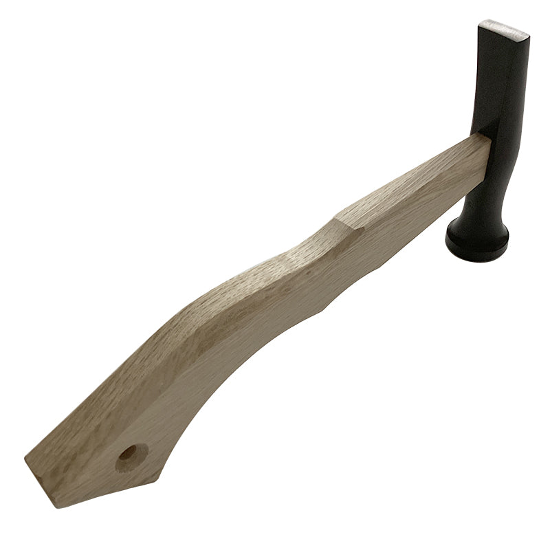 Marukin Sheet Metal Flattening Hammer 21mm, Square Wave-Curve, 250mm Short