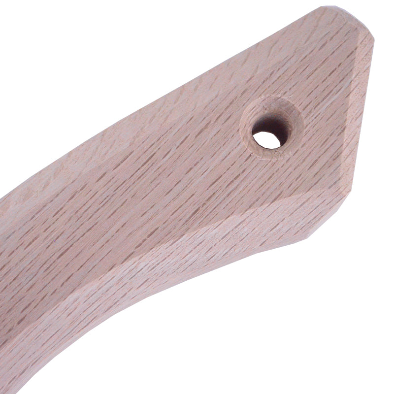 Marukin Oak Gennou Handle, Square Wave-Curve, 350mm, Eye 10x24mm