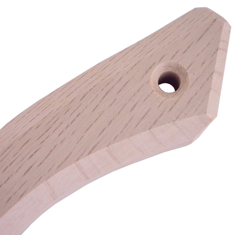 Marukin Oak Kariwaku Hammer Handle, Square Wave-Curve, 350mm, Eye 14x26mm