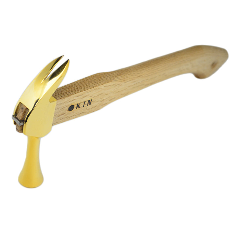 Marukin Kariwaku Hammer, Gold, Smooth Face, Small Head, Straight, 350mm